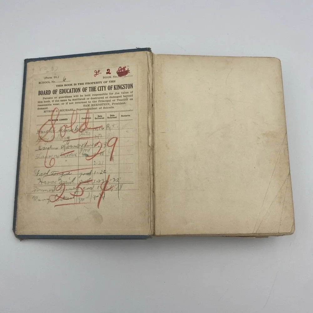 Antique Milne's New York State Arithmetic‎ Second Book 1914 Antique Math Book HC